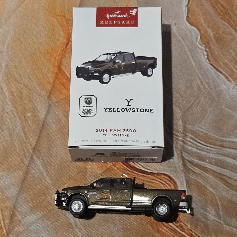 Hallmark Keepsake 2025 Yellowstone 2014 Ram 3500 Truck Christmas Ornament